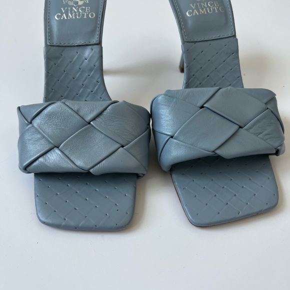 Vince Camuto Women's Light Blue Woven Mules - Picture 3 of 5